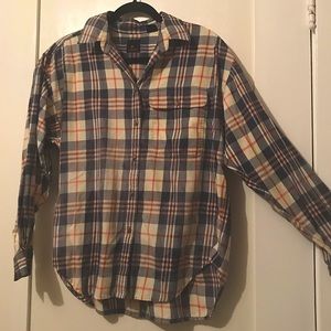 Liz Sport Plaid Button Up